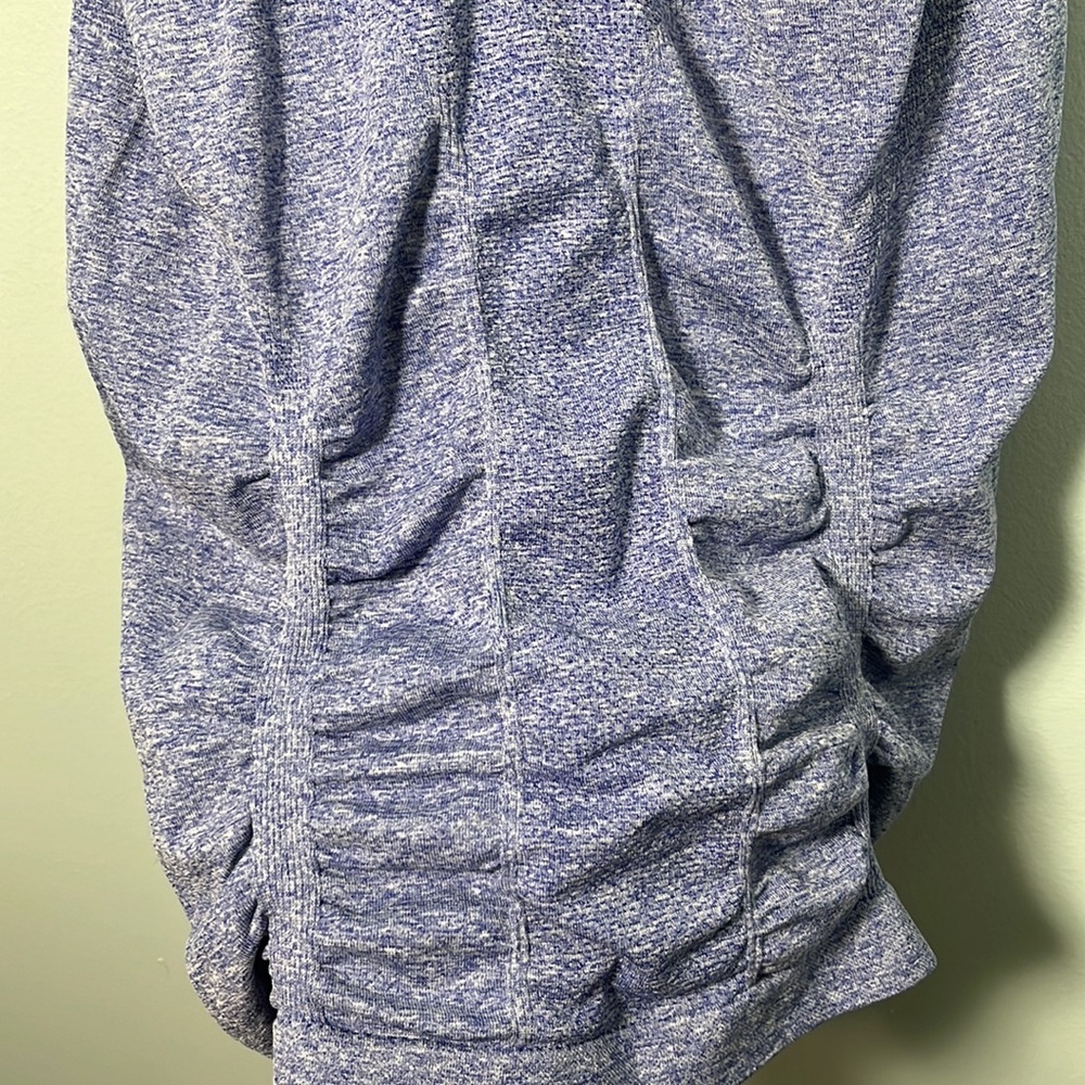 • Athleta Racerback Tank Top Fastest Track Ruched Blue - Picture 8 of 11